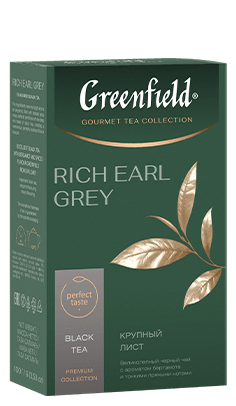 Сlassic black tea Greenfield Rich Earl Grey  leaf, 100 g