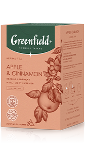 Чай в пирамидках Greenfield Apple & Cinnamon в пирамидках, 20 шт