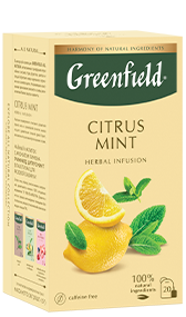 Greenfield Citrus Mint в пакетиках, 20 шт