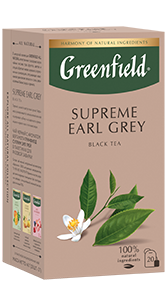Greenfield Supreme Earl Grey bags, 20 pcs