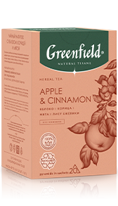Чай в пирамидках Greenfield Apple & Cinnamon в пирамидках, 20 шт