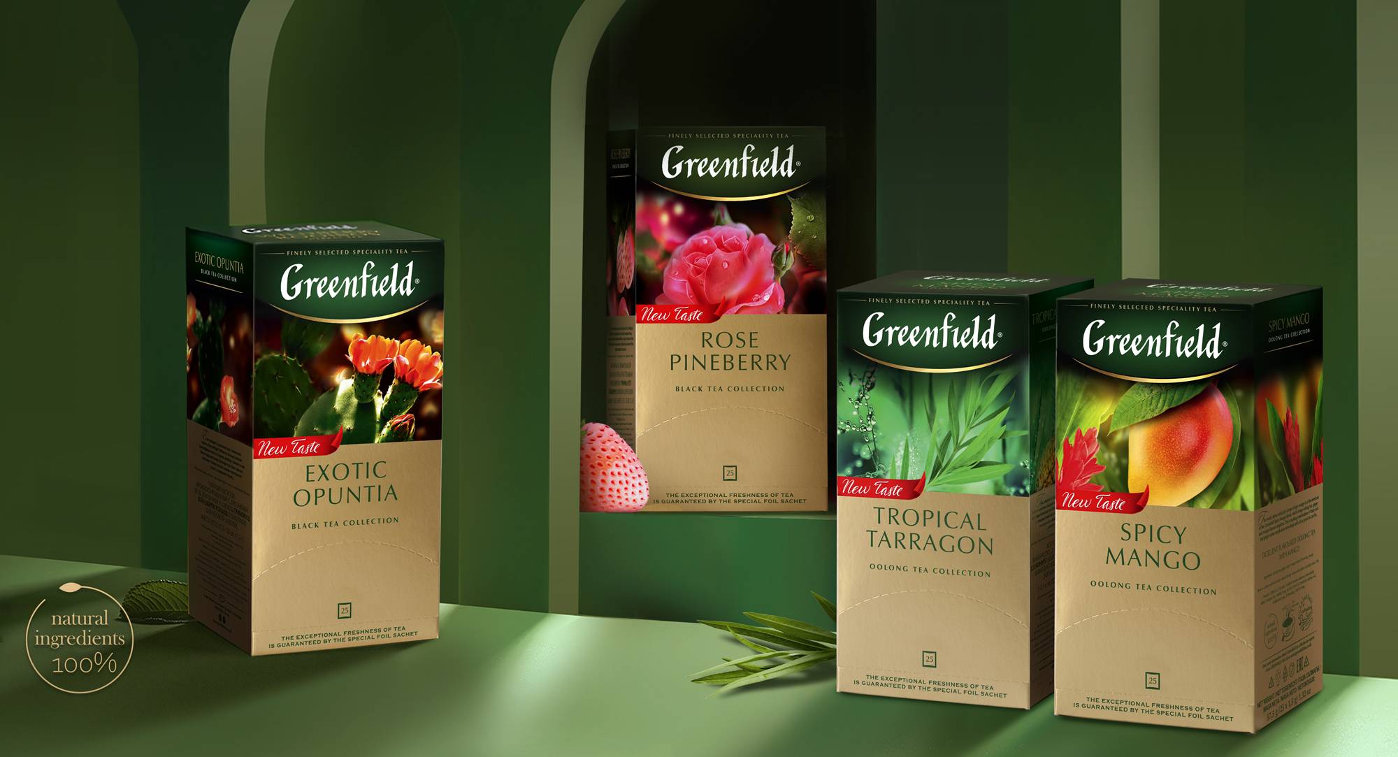 Набор чая Greenfield Premium Tea Collection, 24 вида, 96шт