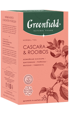 Чай в пирамидках Greenfield Cascara & Rooibos