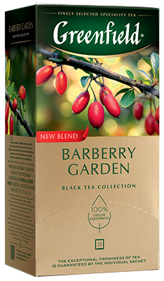 Ароматизированный черный чай Greenfield Barberry Garden