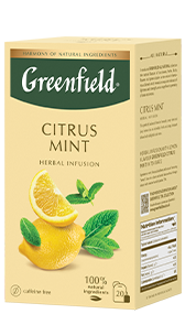 Greenfield Citrus Mint в пакетиках, 20 шт