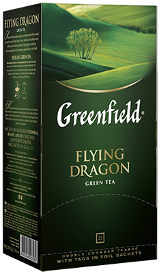 Классический зеленый чай Greenfield Flying Dragon в пакетиках, 25 шт