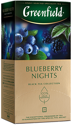 Xushbo'y qora choy Greenfield Blueberry Nights