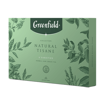 Greenfield Natural Tisane Collection of tea and tea influsions, 6 varieties