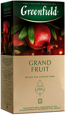 Grand Fruit Ароматизированный черный чай Greenfield Grand Fruit в пакетиках, 25 шт