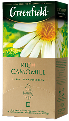 Greenfield Rich Camomile (Гринфилд ромашка) — ромашковый чай — Greenfield