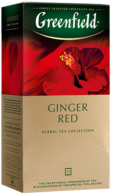 Травяной чай Greenfield Ginger Red в пакетиках, 25 шт