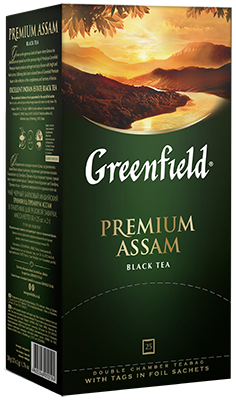 Сlassic black tea Greenfield Premium Assam bags, 25 pcs