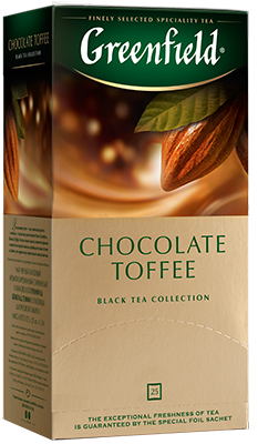 Даамдуу кара чай Greenfield Chocolate Toffee