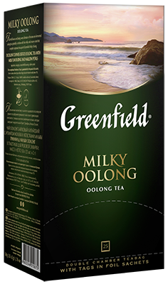 Klassik yaşıl çay Greenfield Milky Oolong paketlərdə, 25 ədəd