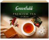 Белек сунуштары Greenfield Бир демделме чай пакетиндеги Greenfield чай коллекциясы, 30 сорттогу пакеттерде, 120 шт