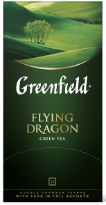 Klassik yaşıl çay Greenfield Flying Dragon paketlərdə, 25 ədəd