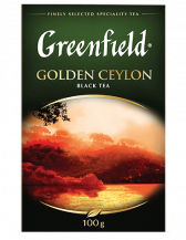 Классический черный чай Greenfield Golden Ceylon листовой, 100 г