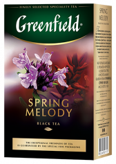 Хош иісті қара шай Greenfield Spring Melody листовой, 100 г