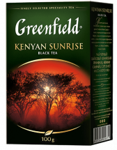 Классический черный чай Greenfield Kenyan Sunrise листовой, 100 г
