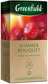 Чөп чай Greenfield Summer Bouquet пакеттерде, 25 шт