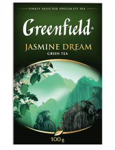 Klassik yaşıl çay Greenfield Jasmine Dream yarpaq, 100 qram