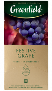 Травяной чай Greenfield Festive Grape в пакетиках, 25 шт