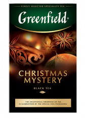 Ароматизированный черный чай Greenfield Christmas Mystery листовой, 100 г