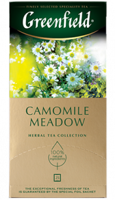 Травяной чай Greenfield Camomile Meadow в пакетиках, 25 шт