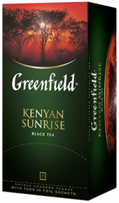 Классикалық қара шай Greenfield Kenyan Sunrise в пакетиках, 25 дана