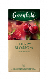 Шөптік шай Greenfield Cherry Blossom в пакетиках, 25 дана