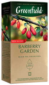 Ароматизированный черный чай Greenfield Barberry Garden