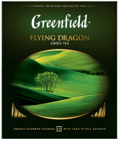 Классикалык көк чай Greenfield Flying Dragon пакеттерде, 100 шт