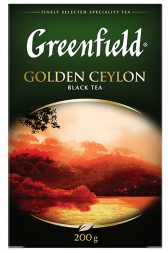 Классикалык кара чай Greenfield Golden Ceylon жалбырак, 200 г