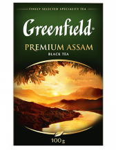 Сlassic black tea Greenfield Premium Assam leaf, 100 g