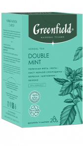 Чай в пирамидках Greenfield Double Mint