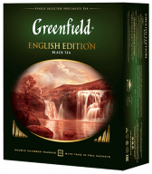 Классикалық қара шай Greenfield English Edition в пакетиках, 100 дана