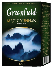 Klassik qara çay Greenfield Magic Yunnan yarpaq, 200 qram