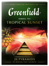 Травяной чай в пирамидках Greenfield Tropical Sunset в пирамидках, 20 шт