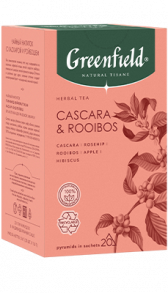 Чай в пирамидках Greenfield Cascara & Rooibos