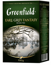 Klassik qara çay Greenfield Earl Grey Fantasy yarpaq, 100 qram