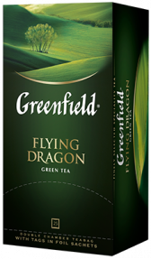 Klassik yaşıl çay Greenfield Flying Dragon paketlərdə, 25 ədəd