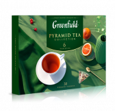 Белек сунуштары Greenfield Пирамидкалардагы Greenfield жалбырак чай коллекциясы, пирамидкаларда 6 сорт пирамидкаларда, 30 шт