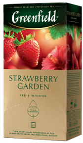 Травяной чай Greenfield Strawberry Garden в пакетиках, 25 шт