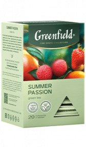 Зеленый чай в пирамидках Greenfield SUMMER PASSION в пирамидках, 20 шт
