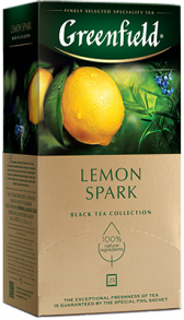 Dadlı qara çay Greenfield Lemon Spark