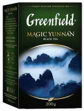 Klassik qara çay Greenfield Magic Yunnan yarpaq, 200 qram