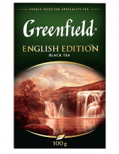 Klassik qara çay Greenfield English Edition yarpaq, 100 qram