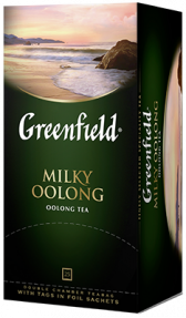 Классикалык көк чай Greenfield Milky Oolong пакеттерде, 25 шт
