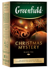 Даамдуу кара чай Greenfield Christmas Mystery жалбырак, 100 г