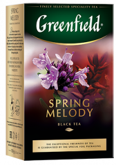 Ароматизированный черный чай Greenfield Spring Melody листовой, 100 г